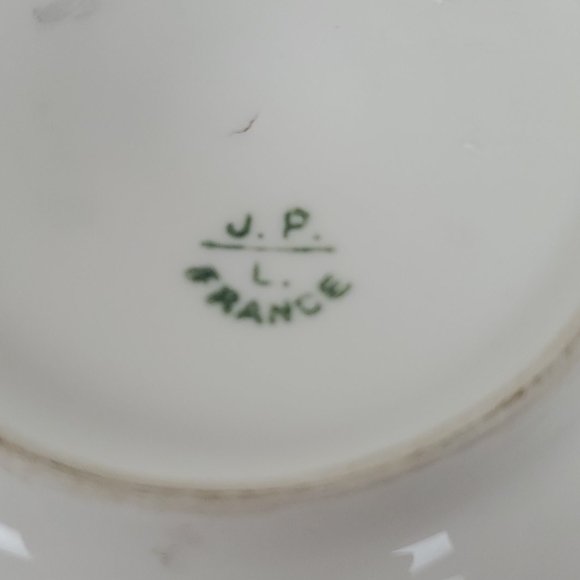 Antique J.P.L. Limonges France candle holder ceram - Picture 5 of 7